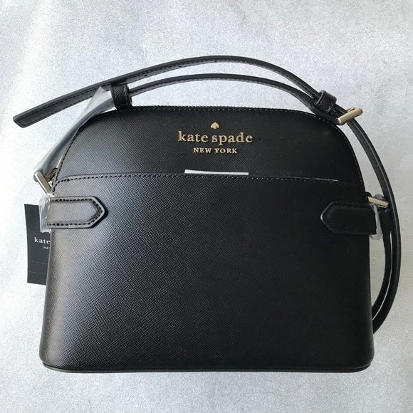Kate SpadeDome Crossbody Saffiano Leather BlackWKR00645